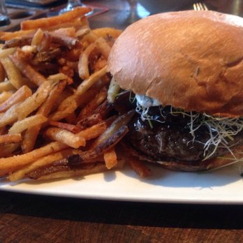 Haven Craft Kitchen + Bar - Lamb burger with truffle fries - New American Near Me - Orange, California