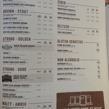 Yard House - Part of the beer menu - New American Near Me - Folsom, California Yard House - Part of the beer menu - New American Near Me - Folsom, California