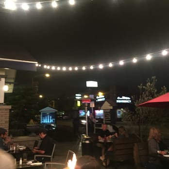 The Attic - Outdoor patio with string lights - Breakfast & Brunch Near Me - Long Beach, California