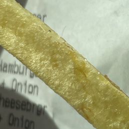 hair cooked into fries