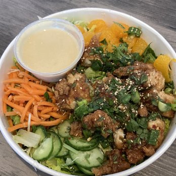 Starbird Chicken - Orange Chicken Salad - NEW - Chicken Shop Near Me - Campbell, California Starbird Chicken - Orange Chicken Salad - NEW - Chicken Shop Near Me - Campbell, California