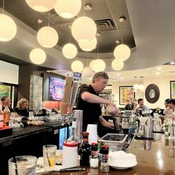 Stonewood Grill & Tavern - POV from a bar seat. Greatest staff here