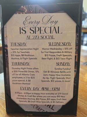 Menu photo 1 279 Social Galloway, NJ