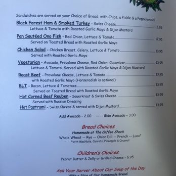 The Coffee Shack - Menu - Coffee & Tea Near Me - Captain Cook, Hawaii The Coffee Shack - Menu - Coffee & Tea Near Me - Captain Cook, Hawaii