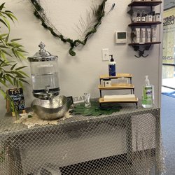 CBD Connect - This is the sugar scrub hand washing station. You must go by and try this it's very therapeutic.