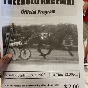 Freehold Raceway - Racetrack Program - Horse Racing Near Me - Freehold, New Jersey
