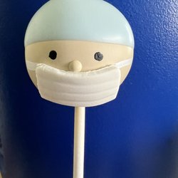 Stripingly Sweet - Medical theme cake pop