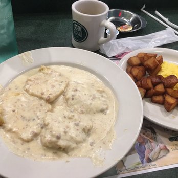 Metro Diner - Biscuits and gravy, home fries, and scrambled eggs. A lot of food for only $9! - American Near Me - Indianapolis, Indiana