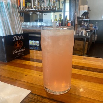 Dallas Grilled Cheese - Pink drink at the bar - American Near Me - Dallas, Texas Dallas Grilled Cheese - Pink drink at the bar - American Near Me - Dallas, Texas