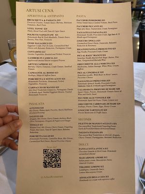 Menu photo 2 Artusi Restaurant New Westminster, BC
