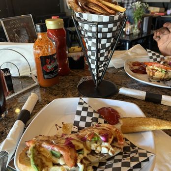 Spade And Spatula - Avocado melt with the most insanely delicious homemade fries!!! - Gastropubs Near Me - Blue Jay, California