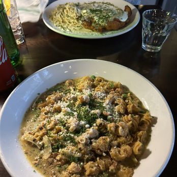 The Bower - Chicken Parmesan and crawfish radiatore - New American Near Me - New Orleans, Louisiana The Bower - Chicken Parmesan and crawfish radiatore - New American Near Me - New Orleans, Louisiana