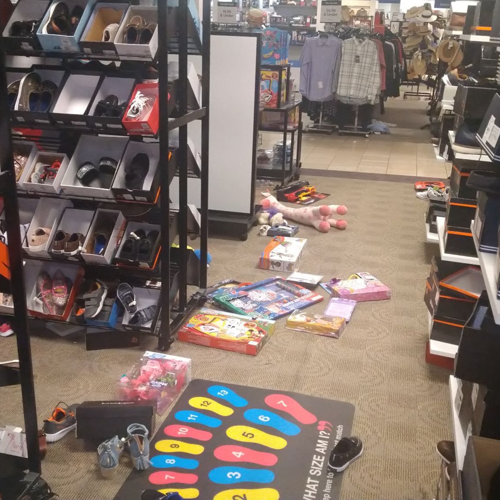 Macy's - Messy floors in men's sections in back stage floor - Department Stores Near Me - Hayward, California Macy's - Messy floors in men's sections in back stage floor - Department Stores Near Me - Hayward, California