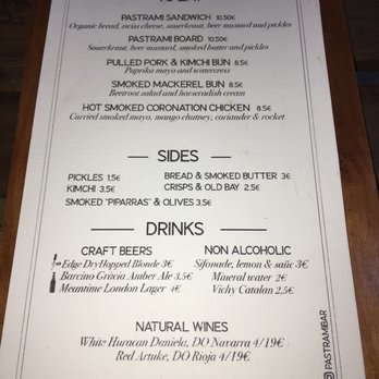 Paradiso - Simple menu! - Spanish Near Me - Barcelona, B Paradiso - Simple menu! - Spanish Near Me - Barcelona, B