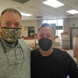 Lamorinda Floors - Manager, Jim Marshall and Lafayette Chamber of Commerce Exec. Director Jay Lifson thanking us for 30 years of Membership !