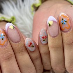 #summernails #fruitsnaildesign #nailtok #northlasvegasnails #viralnails