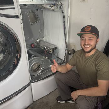 Dryer Emergency - Repairman fixing my whirlpool duet - Appliances & Repair Near Me - Campbell, California