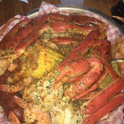 Krab Kingz - #2 (2 claws, plenty shrimp, 1 sausage, 1 egg, plenty potatoes & 1 corn)