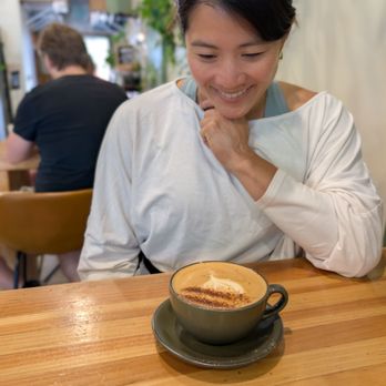 Three Pines Coffee - Look how excited she is to try it! - Coffee Roasteries Near Me - South Lake Tahoe, California Three Pines Coffee - Look how excited she is to try it! - Coffee Roasteries Near Me - South Lake Tahoe, California