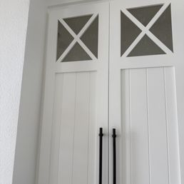 Cabinet rain glass