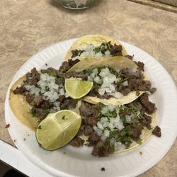 Tienda Y Taqueria Puebla - Carne asada tacos, i asked for one tortilla instead of two