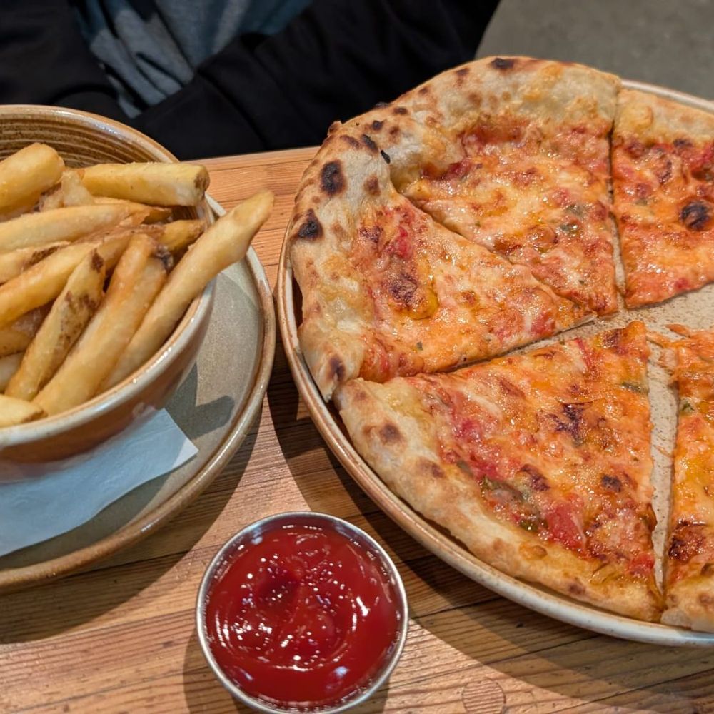 The Barley Merchant - Kids pizza in a side of fries - Burgers Near Me - Langley, British Columbia The Barley Merchant - Kids pizza in a side of fries - Burgers Near Me - Langley, British Columbia
