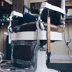 The Vault Barbershop - Antique Barber chairs
