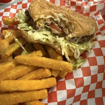 Zorba's Burgers - Cheeseburger and zucchini - Burgers Near Me - Riverside, California Zorba's Burgers - Cheeseburger and zucchini - Burgers Near Me - Riverside, California