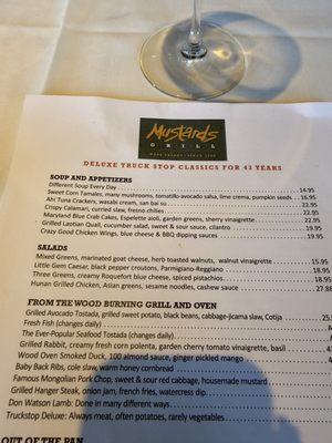 Menu photo 1 Mustards Grill Napa, CA