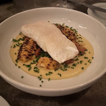 Bar Kismet - Halibut with roasted corn - Bars Near Me - Halifax, Nova Scotia Bar Kismet - Halibut with roasted corn - Bars Near Me - Halifax, Nova Scotia