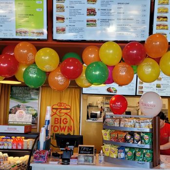 Big Town Hero - a menu and balloons - Sandwiches Near Me - Auburn, Washington