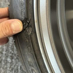 Tom's Tire and Auto Repair - Torn tire