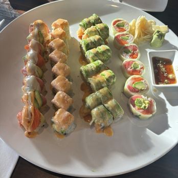 Sakana Asian Bistro - I can't remember the names of the first two.. but the last two are the Mexican roll & Naruto roll - Sushi Bars Near Me - Cheshire, Connecticut Sakana Asian Bistro - I can't remember the names of the first two.. but the last two are the Mexican roll & Naruto roll - Sushi Bars Near Me - Cheshire, Connecticut