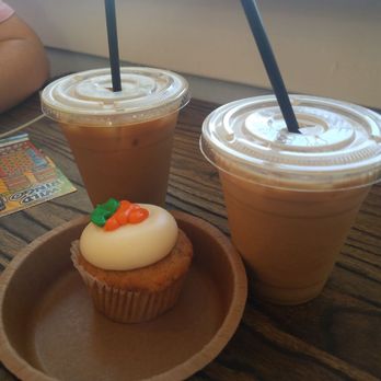 Bella Bakery - Carrot cake cupcake, iced french toast latte, cold brew - Coffee & Tea Near Me - Kingsburg, California