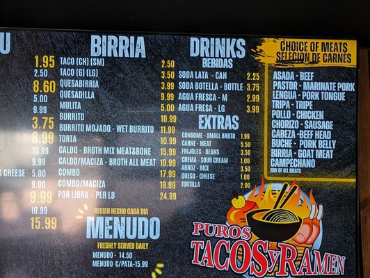 Menu photo 2 Puros Tacos Y Ramen Anaheim, CA Menu photo 2 Puros Tacos Y Ramen Anaheim, CA