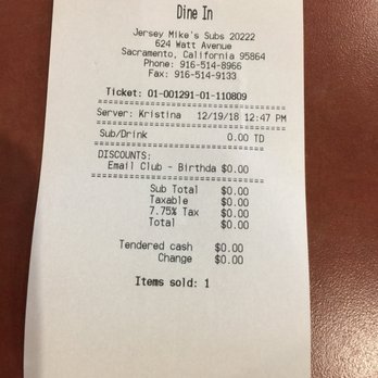 Jersey Mike's Subs - Free Birthday sandwich and drink - Sandwiches Near Me - Sacramento, California Jersey Mike's Subs - Free Birthday sandwich and drink - Sandwiches Near Me - Sacramento, California
