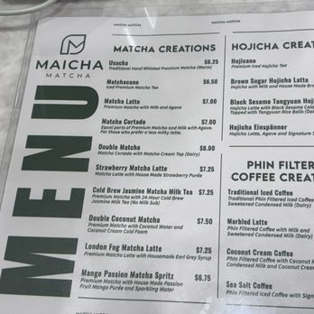 Maicha Matcha - Menu - Coffee & Tea Near Me - Arcadia, California Maicha Matcha - Menu - Coffee & Tea Near Me - Arcadia, California
