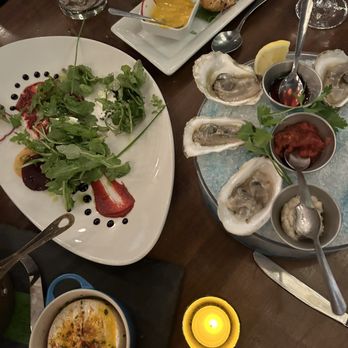 Maison Pucha Bistro - Brie, beets, empanadas, oysters - French Near Me - Houston, Texas