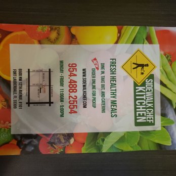 Sidewalk Chef Kitchen - Menu cover - Comfort Food Near Me - Fort Lauderdale, Florida Sidewalk Chef Kitchen - Menu cover - Comfort Food Near Me - Fort Lauderdale, Florida