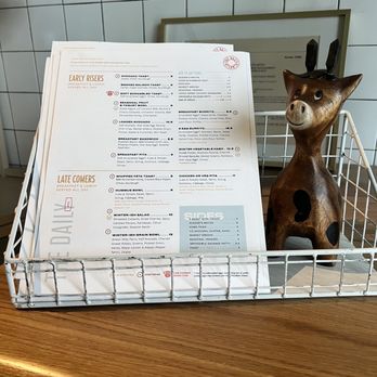 The Daily - West Midtown - Quick glance at the menu. And a ummmm cow? - Coffee & Tea Near Me - Atlanta, Georgia The Daily - West Midtown - Quick glance at the menu. And a ummmm cow? - Coffee & Tea Near Me - Atlanta, Georgia