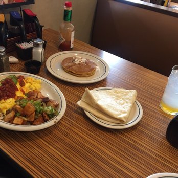 IHOP - California Scramble, With Red Potatoes A Tortilla and 2 Pumpkin Please Pancakes - Breakfast & Brunch Near Me - Royal Oak, Michigan