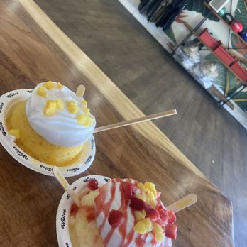 Wailua Shave Ice - Mango w haupia and lava flow - Shaved Ice Near Me - Kapaa, Hawaii Wailua Shave Ice - Mango w haupia and lava flow - Shaved Ice Near Me - Kapaa, Hawaii