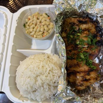 Kehau's Kitchen - Island girl plate lunch with chicken with Mac salad... - Hawaiian Near Me - Aiea, Hawaii
