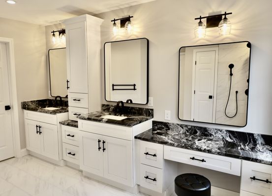 Bathroom Custom Countertops - Custom bathroom vanity countertops. Ask us about remnant pieces for your bathroom project. We also do thresholds and shower seats. Bathroom Custom Countertops - Custom bathroom vanity countertops. Ask us about remnant pieces for your bathroom project. We also do thresholds and shower seats.