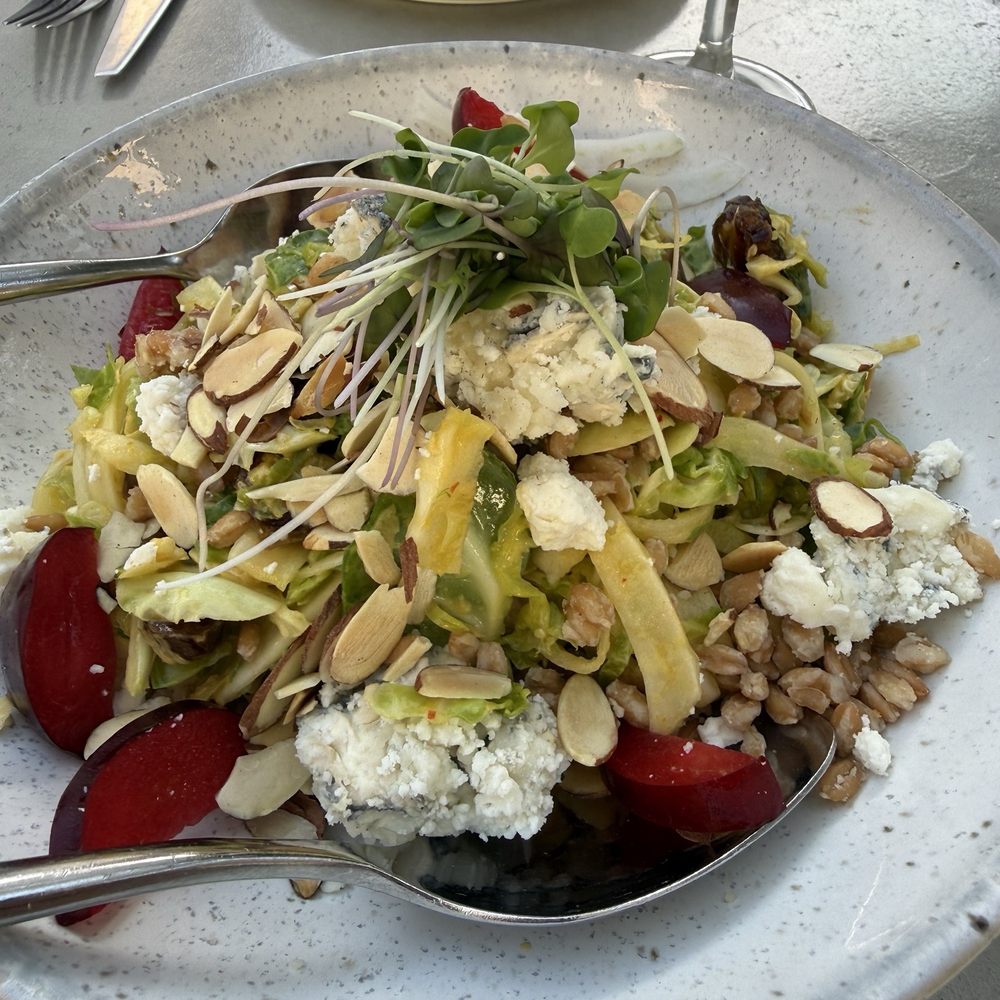 Workshop Kitchen & Bar - Shaved Brussels Sprouts Salad - New American Near Me - Palm Springs, California Workshop Kitchen & Bar - Shaved Brussels Sprouts Salad - New American Near Me - Palm Springs, California