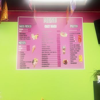 Jenny's Crazy Cravings - Menu as of 4/25/26 - Ice Cream & Frozen Yogurt Near Me - Bakersfield, California