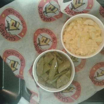 Shane's Rib Shack - Kids Mac n' Cheese order with side of Green Beans - $3.99 (comes with small drink. To go order) - Barbeque Near Me - Flowery Branch, Georgia