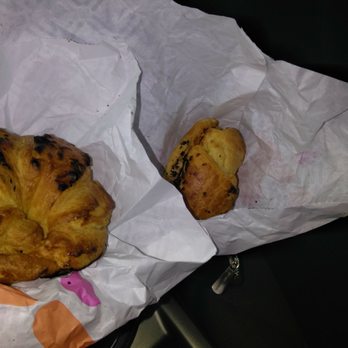 Dunkin' - The 2 for 5 crossaint, but burnt !!! - Coffee & Tea Near Me - National City, California