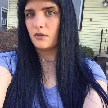 Gumdrop Hairdressing - Cut and blue black hair color by Rachel - Hair Salons Near Me - Montclair, New Jersey