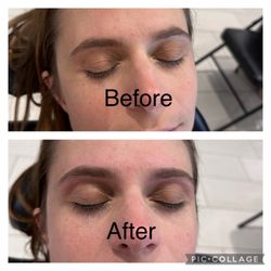 Star Eyebrows Threading - Before and after